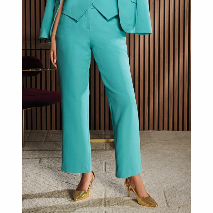 Perfect Pant Suit, Light Coastal Teal, large
