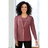 Faux-Fur Collar Twinset Sweater, , large