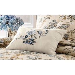 Serenity Jacquard Embroidered Pillow, , large