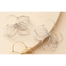 Flower-Shaped Wire Earrings, , large