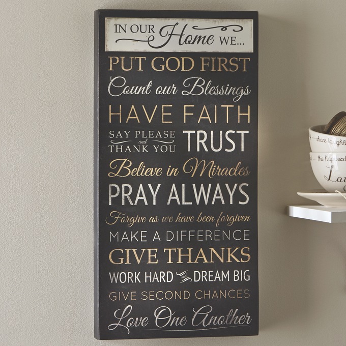 In Our Home Wall Plaque, , large