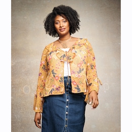 Nile Ruffle Blouse, , large