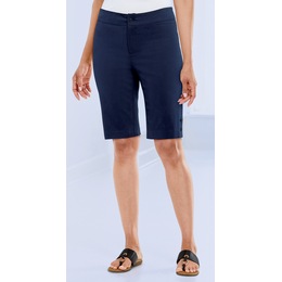 Button-Leg Bermuda Short, Navy, large