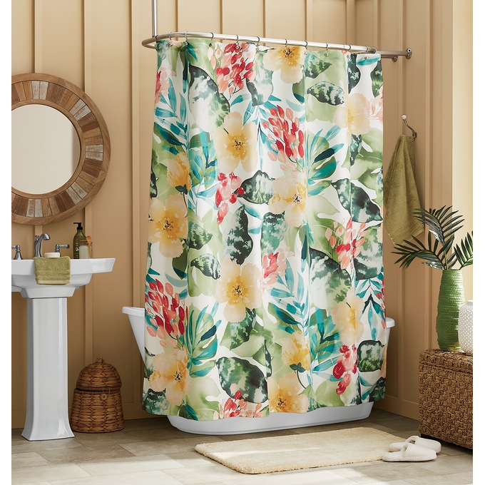 Tropical Shower Curtain, , large