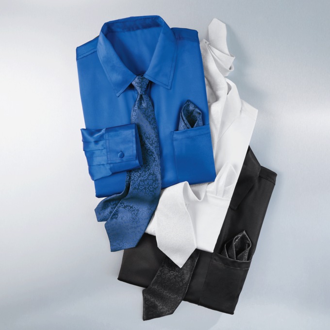 3-Piece Shirt/Tie/Pocket Square Set, , large