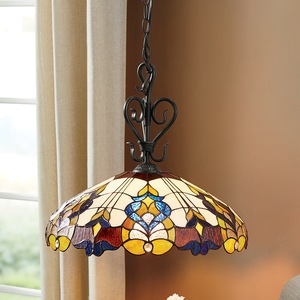 Wicklow Stained Glass Pendant Light, , large
