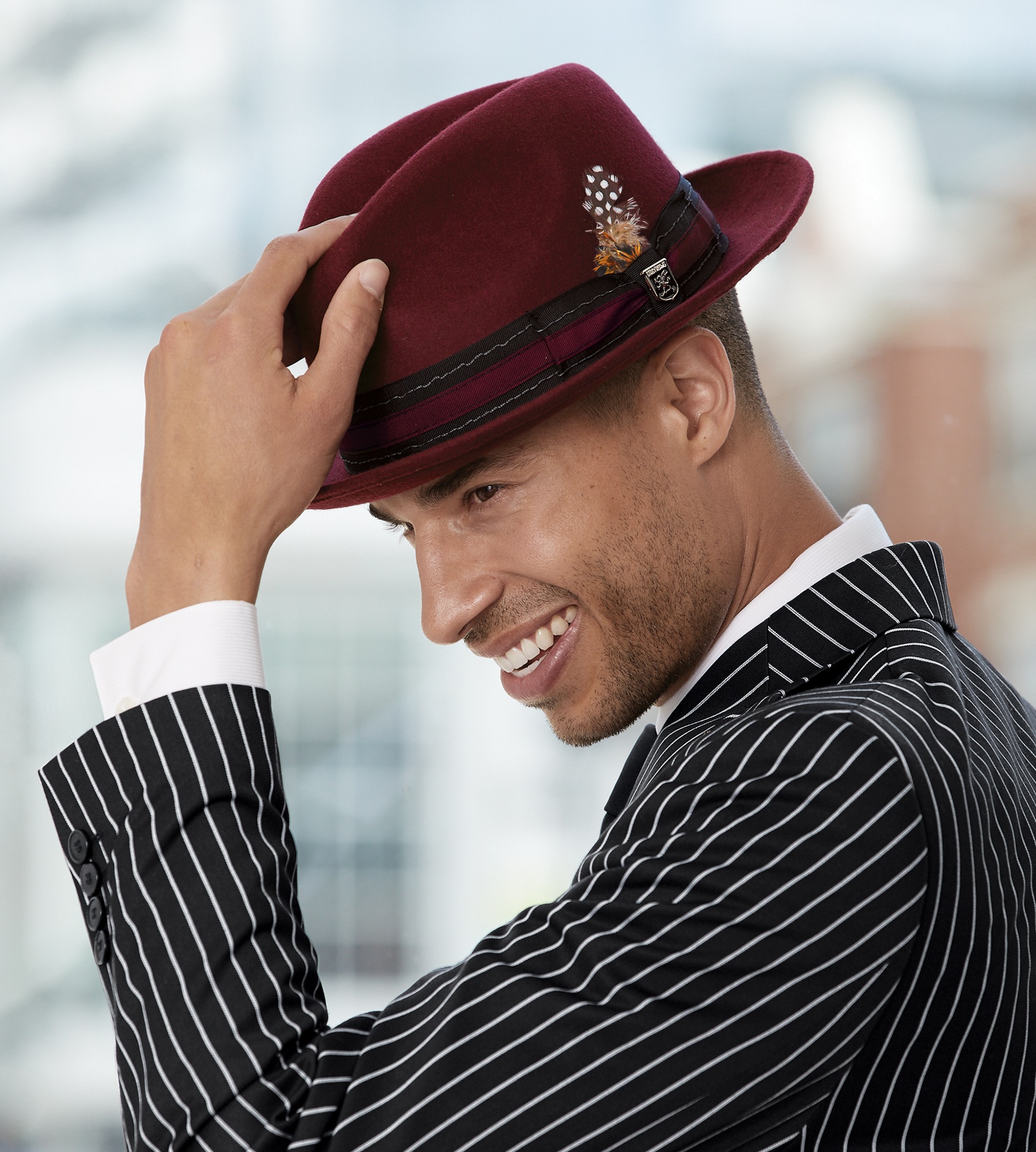 stacy adams hats for men