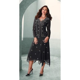 Brigid Beaded Jacket Dress, , large