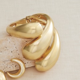 Bold Metal Bangle , , large