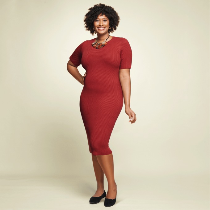 Chrishelle Sweater Dress, , large