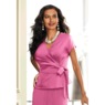 Charmeuse Wrap Top, , large