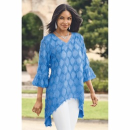 Frangia Woven Tunic, , large