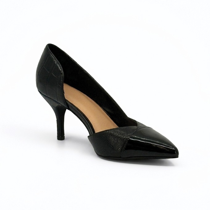 Patent and Croco D'Orsay Pump, , large