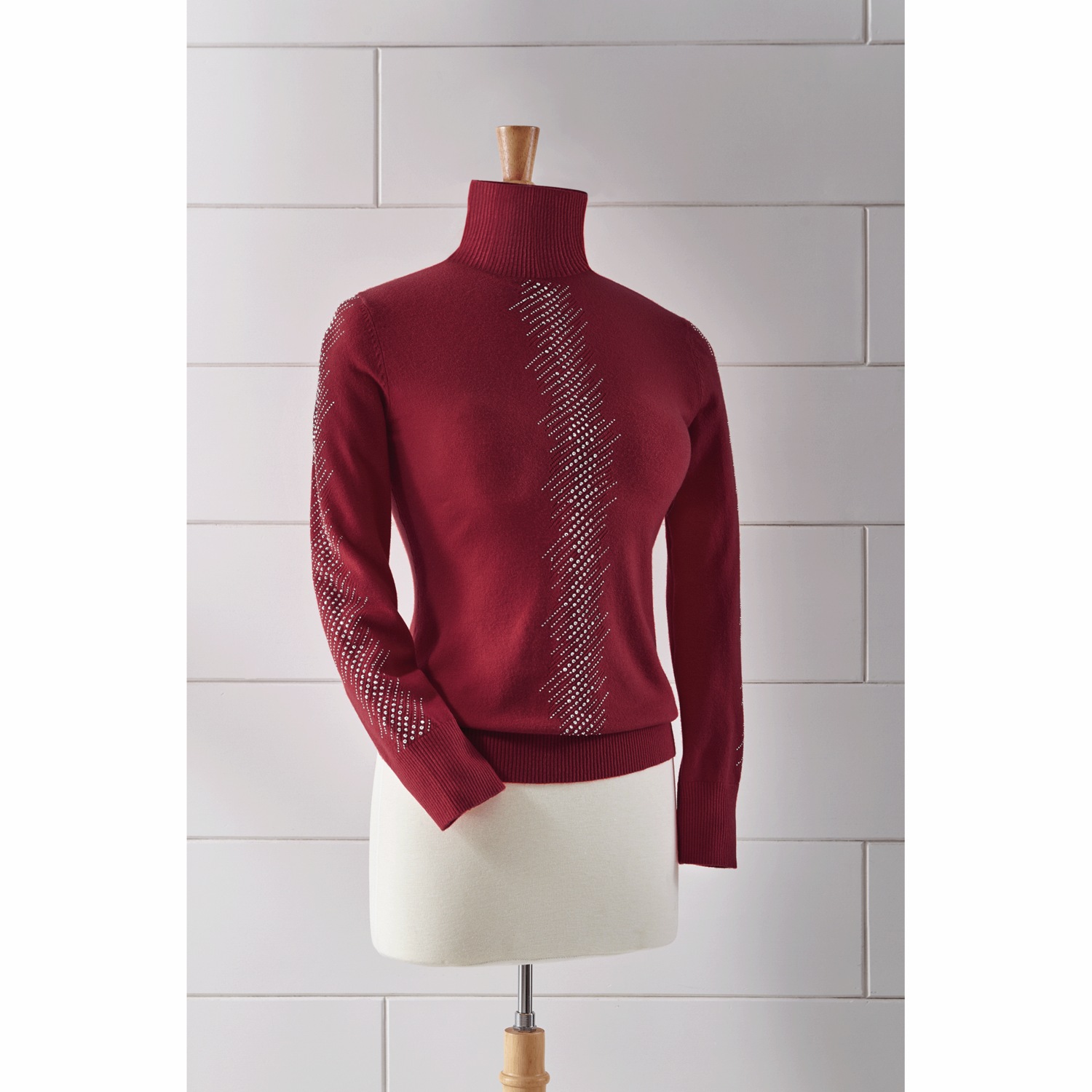 Soft Knit Sequin Turtleneck (M)