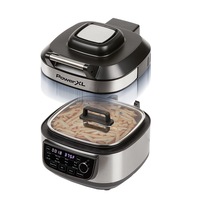 Power XL Grill Air Fryer Combo, Stainless Steel, large