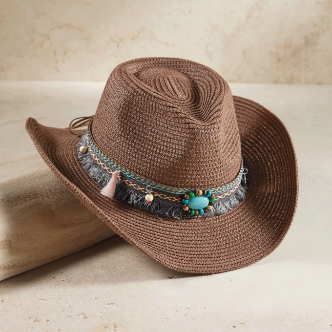 Kayce Cowboy Hat, Brown, large