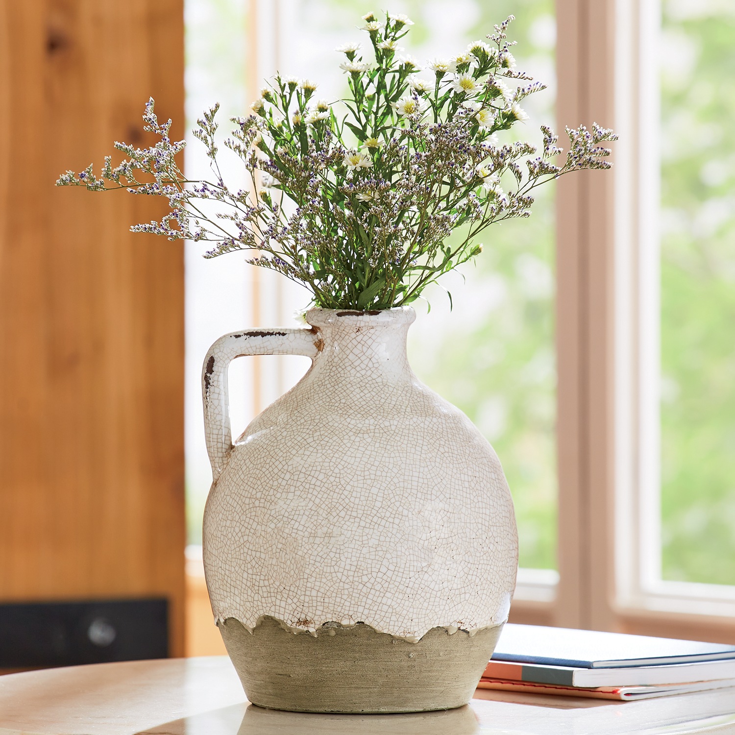 Ceramic Bulb Jug Vase Midnight Velvet