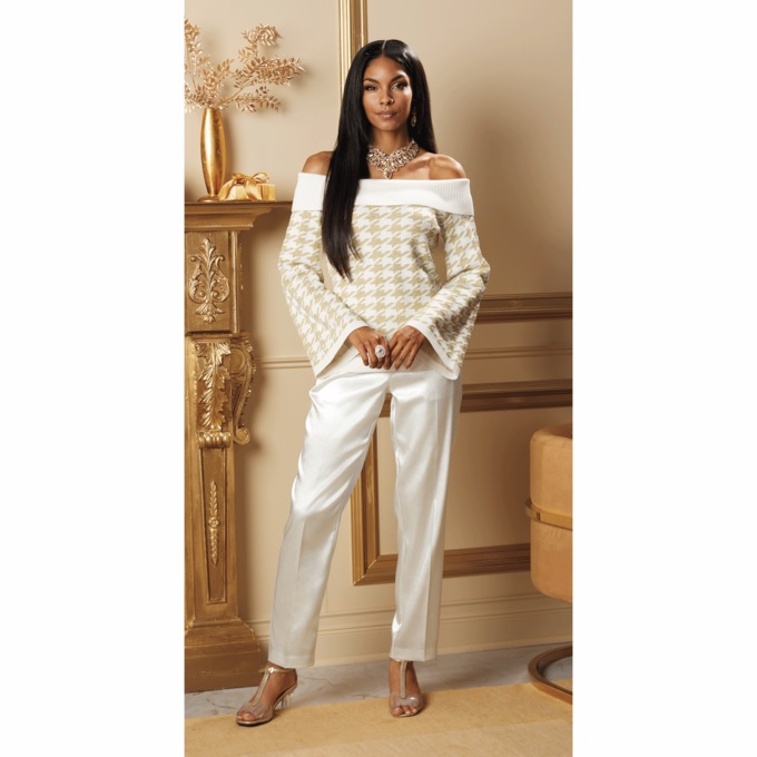 Kendall Off-the-Shoulder Sweater, , large