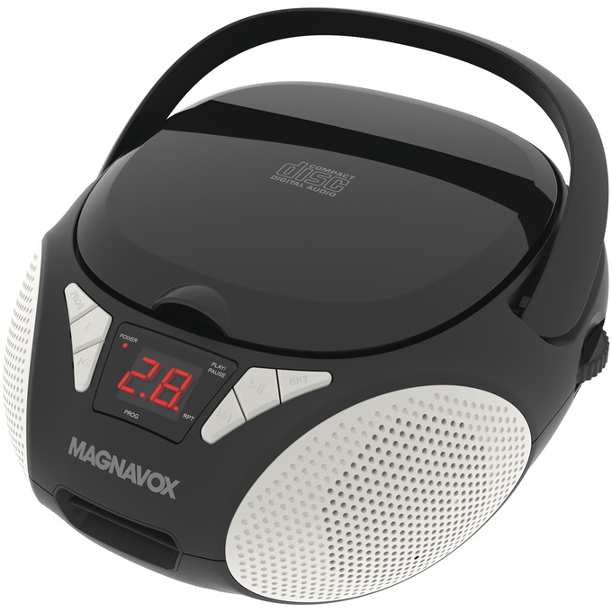 Magnavox Portable CD Boombox, Black, large