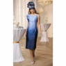 Ombré Ruffle Sheath Dress, , large