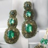 Green Crystal Earrings, , large