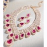 Crystal Pear-Drop Necklace and Earring Set, , large