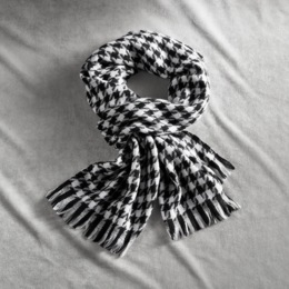 Houndstooth Scarf, , large