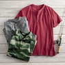 Men's Short Sleeve Henley, , large