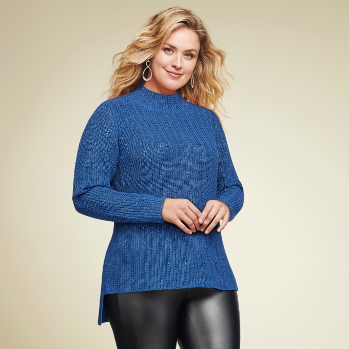 Sparkle of My Eye High-Low Sweater, , large