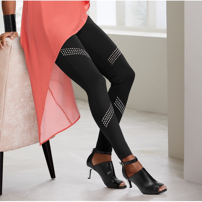 Stella Studded Legging, Black, large