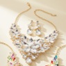 Crystal Shapes/Bib Necklace & Earrings Set, , large