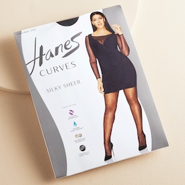 Hanes Curves Sheer Control-Top Legwear, , large