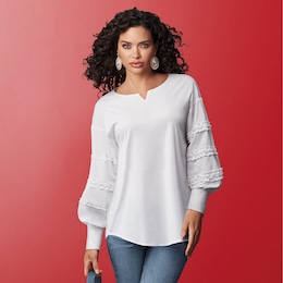 Isabella Woven Tunic, , large