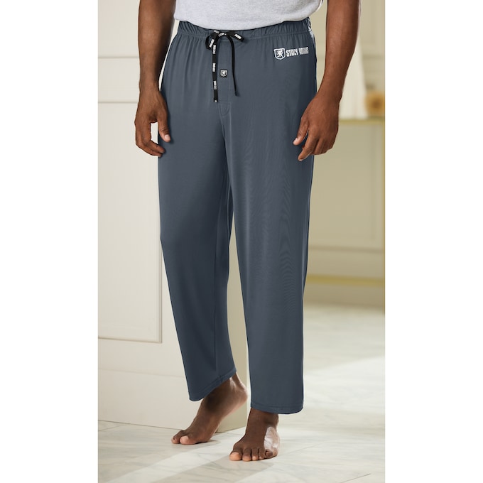 Stacy Adams Knit Sleep Pant, Gray, large