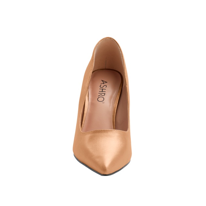  Classic Metallic Faux-Leather Pump for Women with 3" Heel , , large