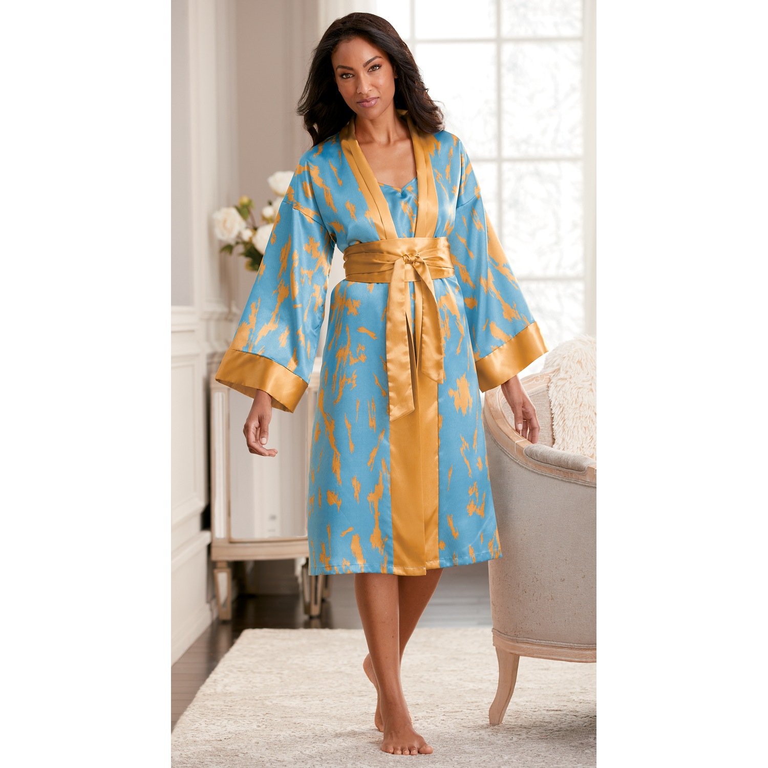 Heiress Robe and Gown Set Midnight Velvet