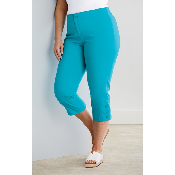 Button-Leg Capri, , large