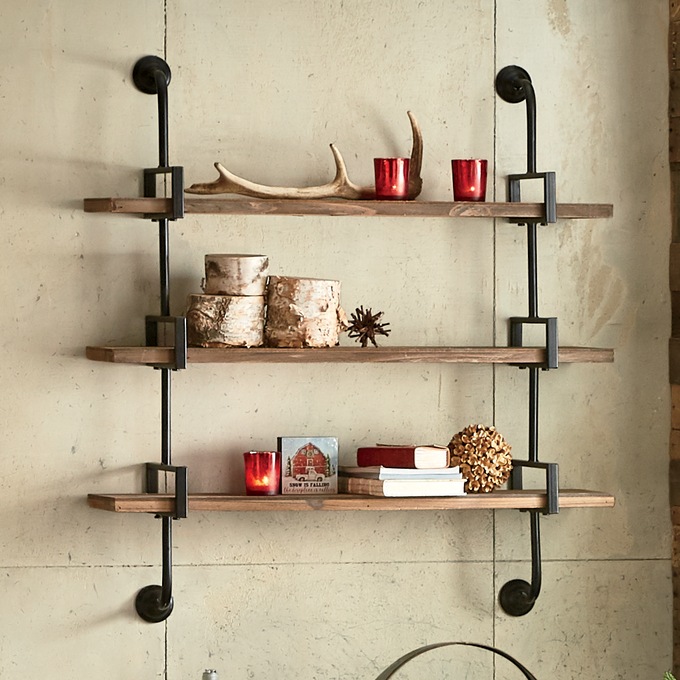 Grayson Wall Shelf, Woodtone, large