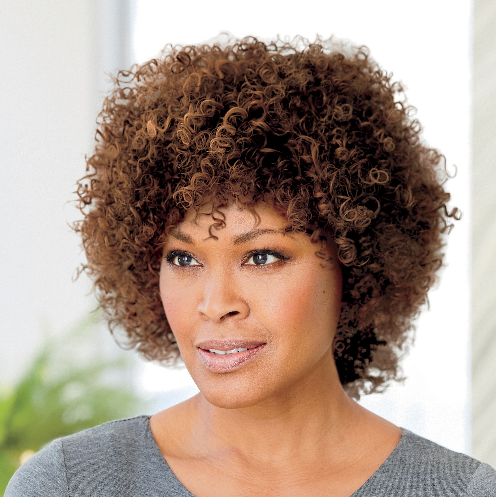 velvet afro wig