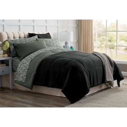 Color Connection Reversible Down-Alternative Comforter Set, , large