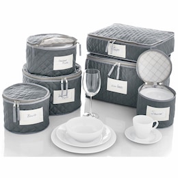 6-Piece Dinnerware Storage Set, , large