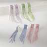 Color Crystal Fringe Earrings, , large