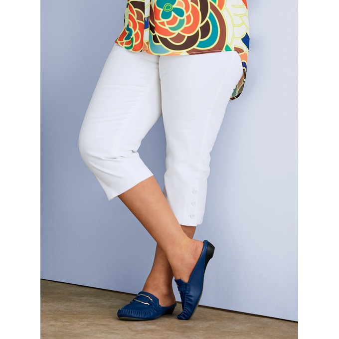 Button-Leg Capri, , large