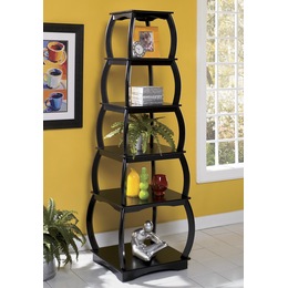Cabinets Bookshelves And Curios Corner Curio Midnight Metro Mix Display Shelf Large