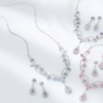 Crystal Pear-Drop Necklace & Earring Set, , large