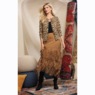 Farah Faux-Suede Fringe Midi Skirt with Asymmetrical Hem, , large