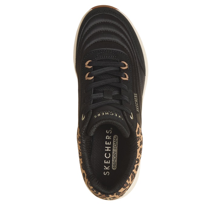 Skechers Uno Lite 2 Slip-On with Leopard Suede Trim, , large