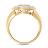 Diamond Oval Cluster Ring, , large