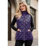 Krystal Embellished Puffer Vest, , large