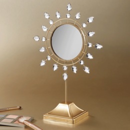 Gem Burst Tabletop Mirror, , large